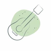 Icon Guitar. related to Hobbies symbol. Color Spot Style. design editable vector