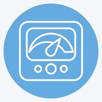 Icon Measure. related to Speed symbol. blue eyes style. design editable vector