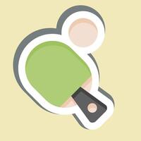 Sticker Table Tenis. related to Hobbies symbol. design editable vector