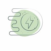 Icon Boost. related to Speed symbol. Color Spot Style. design editable vector