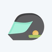 Icon Helmeticon. related to Hobbies symbol. flat style. design editable vector