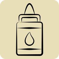 Icon Glue. related to Kindergarten symbol. hand drawn style. design editable vector