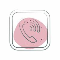 Icon Phone. related to Public symbol. Color Spot Style. design editable vector