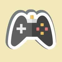 Sticker Gamepad. related to Hobbies symbol. design editable vector