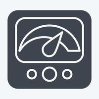 Icon Measure. related to Speed symbol. glyph style. design editable vector