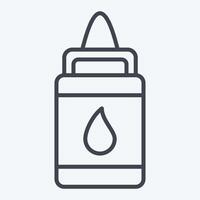 Icon Glue. related to Kindergarten symbol. line style. design editable vector