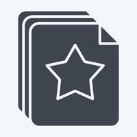 Icon Color Papers. related to Kindergarten symbol. glyph style. design editable vector