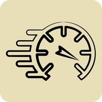 Icon Speed. related to Speed symbol. hand drawn style. design editable vector