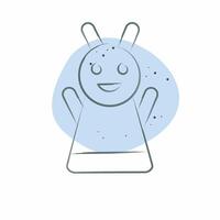 Icon Hand Puppet. related to Kindergarten symbol. Color Spot Style. design editable vector