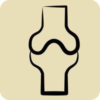 Icon Bone. related to Healthcare symbol. hand drawn style. design editable vector