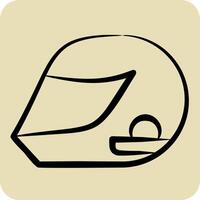 Icon Helmeticon. related to Hobbies symbol. hand drawn style. design editable vector