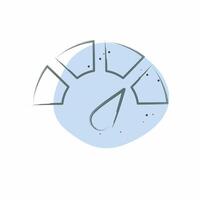 Icon Indicator. related to Speed symbol. Color Spot Style. design editable vector