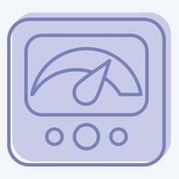 Icon Measure. related to Speed symbol. two tone style. design editable vector