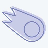 Icon Comet. related to Speed symbol. two tone style. design editable vector