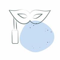 Icon Masquerade. related to Hobbies symbol. Color Spot Style. design editable vector