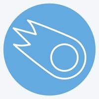 Icon Comet. related to Speed symbol. blue eyes style. design editable vector