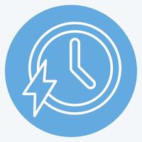 Icon Fast. related to Speed symbol. blue eyes style. design editable vector