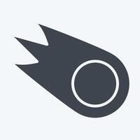 Icon Comet. related to Speed symbol. glyph style. design editable vector