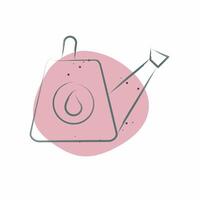 Icon Watering Can. related to Hobbies symbol. Color Spot Style. design editable vector