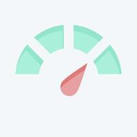 Icon Indicator. related to Speed symbol. flat style. design editable vector