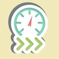 Sticker Rapid. related to Speed symbol. design editable vector