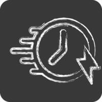 Icon Velocity. related to Speed symbol. chalk Style. design editable vector