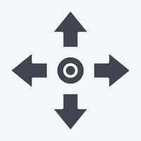 Icon Movement. related to Speed symbol. glyph style. design editable vector
