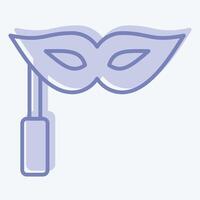 Icon Masquerade. related to Hobbies symbol. two tone style. design editable vector