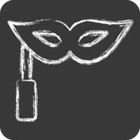 Icon Masquerade. related to Hobbies symbol. chalk Style. design editable vector
