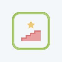 Icon Stairs. related to Public symbol. flat style. design editable vector