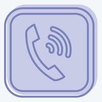 Icon Phone. related to Public symbol. two tone style. design editable vector