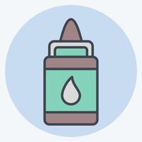 Icon Glue. related to Kindergarten symbol. color mate style. design editable vector
