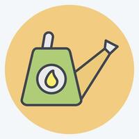 Icon Watering Can. related to Hobbies symbol. color mate style. design editable vector
