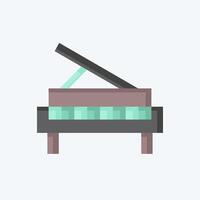 Icon Piano. related to Hobbies symbol. flat style. design editable vector