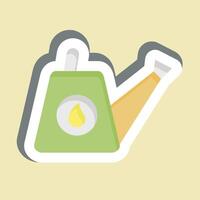 Sticker Watering Can. related to Hobbies symbol. design editable vector