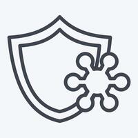 Icon Resistance. related to Healthcare symbol. line style. design editable vector