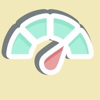 Sticker Indicator. related to Speed symbol. design editable vector