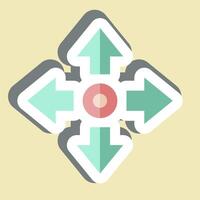 Sticker Movement. related to Speed symbol. design editable vector