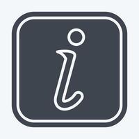 Icon Information. related to Public symbol. glyph style. design editable vector