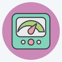 Icon Measure. related to Speed symbol. color mate style. design editable vector