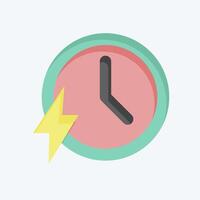 Icon Fast. related to Speed symbol. flat style. design editable vector