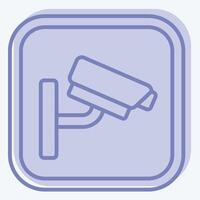 Icon Cctv. related to Public symbol. two tone style. design editable vector