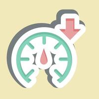 Sticker Accelerate. related to Speed symbol. design editable vector
