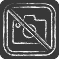 Icon No Photo. related to Public symbol. chalk Style. design editable vector