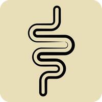 Icon Intestine. related to Healthcare symbol. hand drawn style. design editable vector