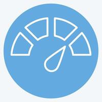 Icon Indicator. related to Speed symbol. blue eyes style. design editable vector