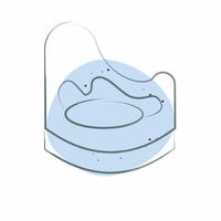 Icon Baby Patty. related to Kindergarten symbol. Color Spot Style. design editable vector