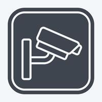 Icon Cctv. related to Public symbol. glyph style. design editable vector