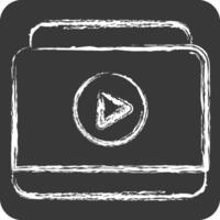 Icon Online . related to Hobbies symbol. chalk Style. design editable vector