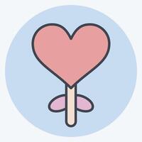 Icon Hurt Ballon. related to Women symbol. color mate style. design editable vector